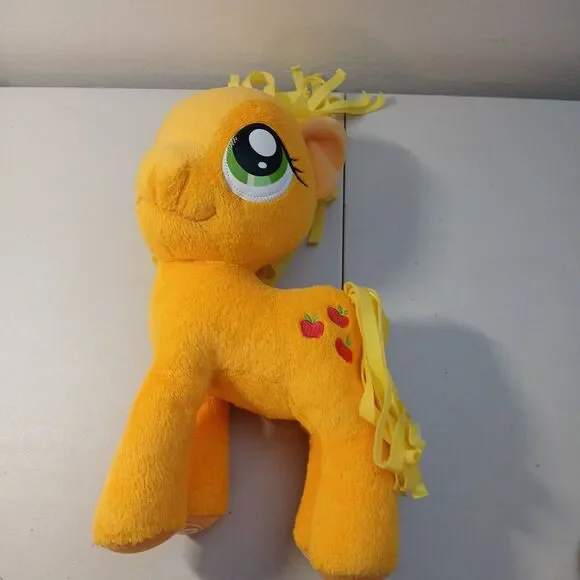 Hasbro My Little Pony Yellow Applejack Stuffed Plush Animal Toy Doll 12" High - Picture 3 of 8